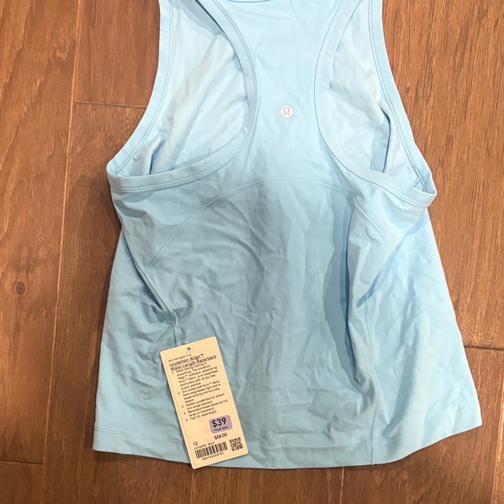 lululemon athletica Sky Blue Tank Top